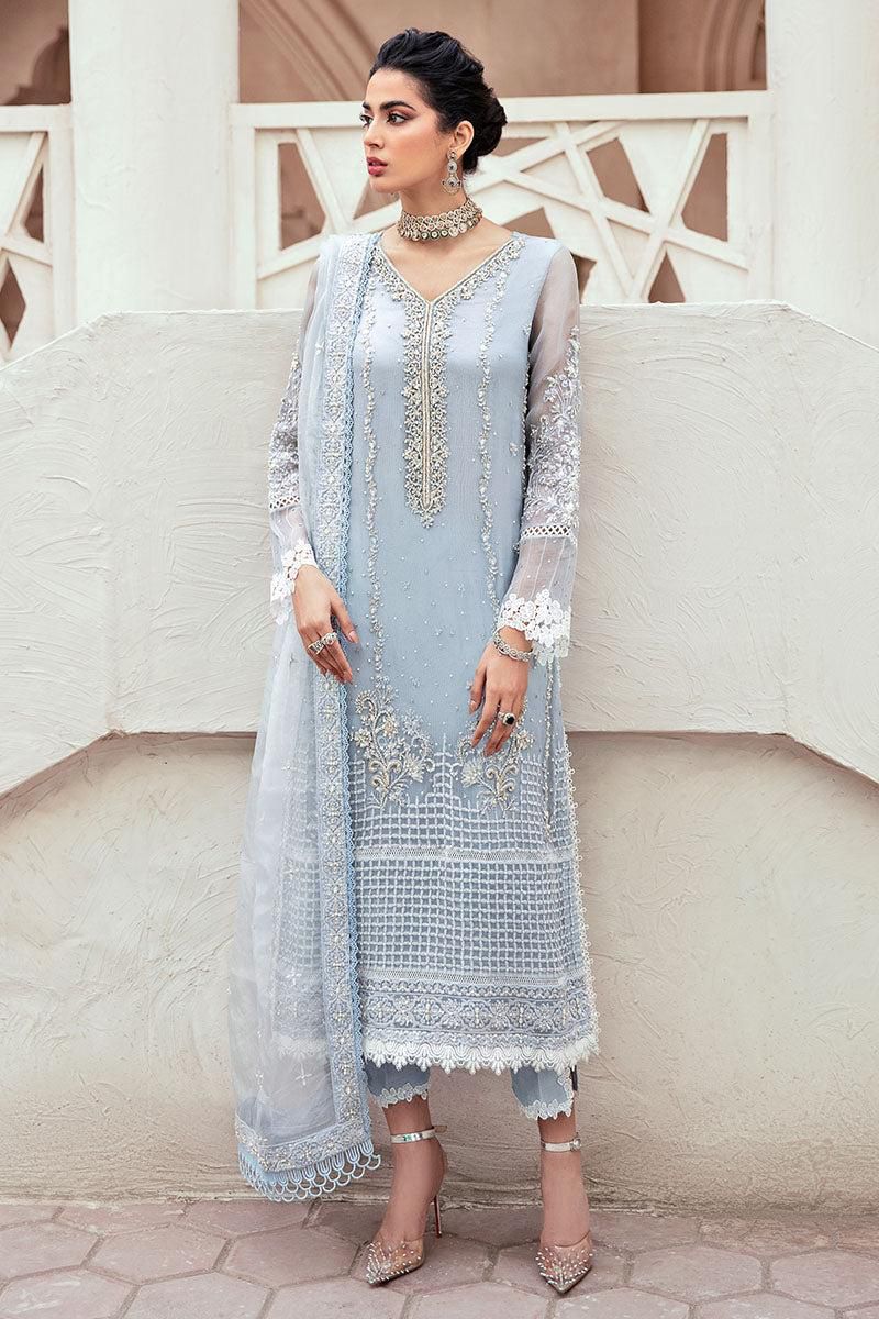 Mushq Premium Organza 3PC Suit - Heavy Original Adda Work Formal Ensemble