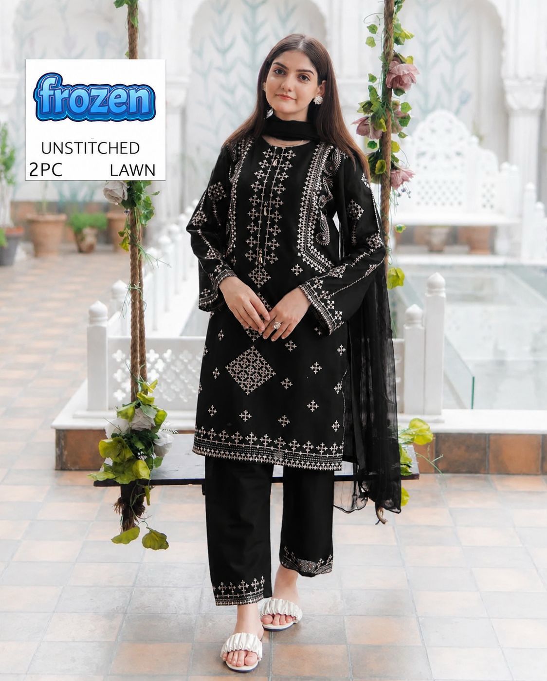 2PC Summer Collection Lawn Suit