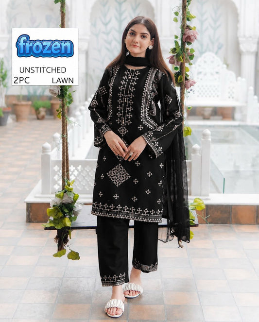 2PC Summer Collection Lawn Suit