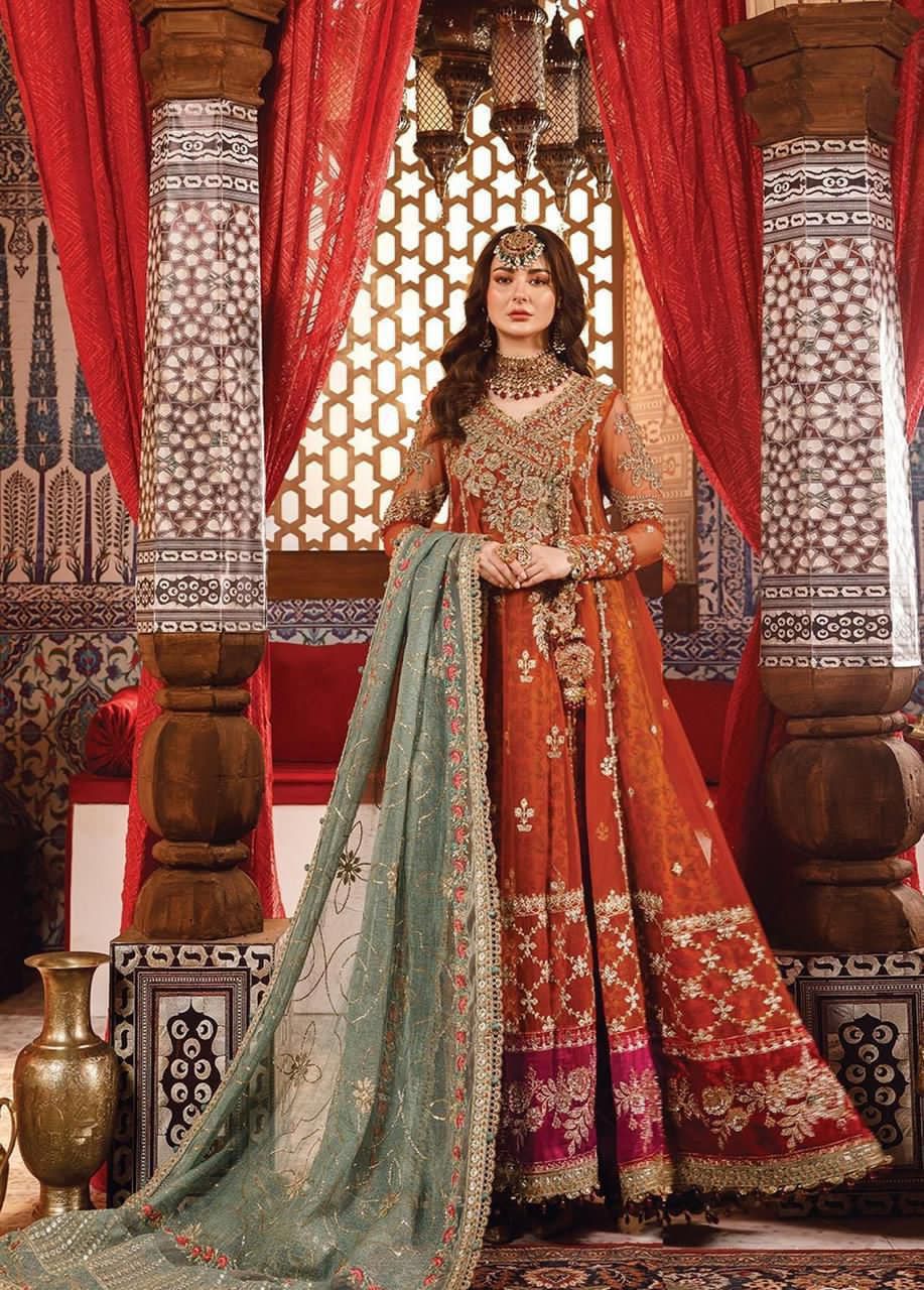 3PIECE Luxury Embroidered Net Maxi with heavy embroidered sequence Dupatta