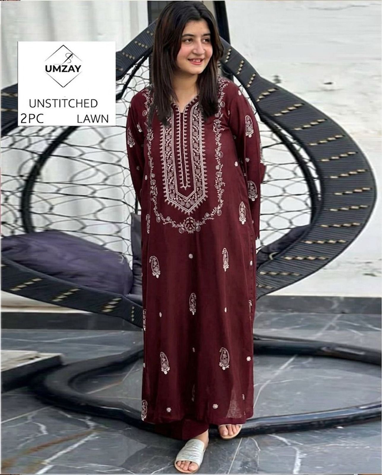 2PC Summer Collection Lawn Suit