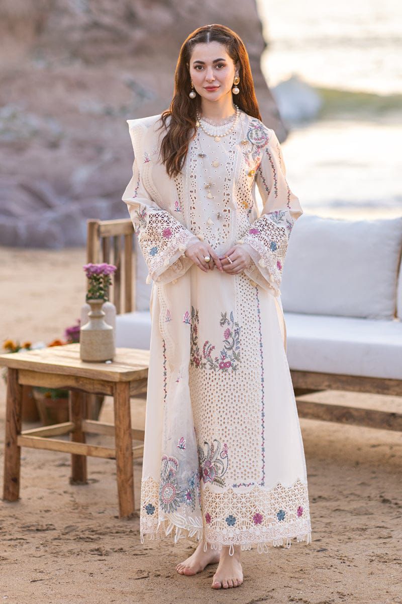 3PIECE Luxury Embroidered Chikenkari with Cutwork