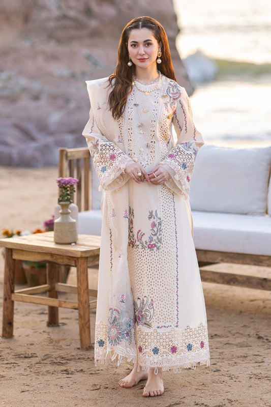 3PIECE Luxury Embroidered Chikenkari with Cutwork