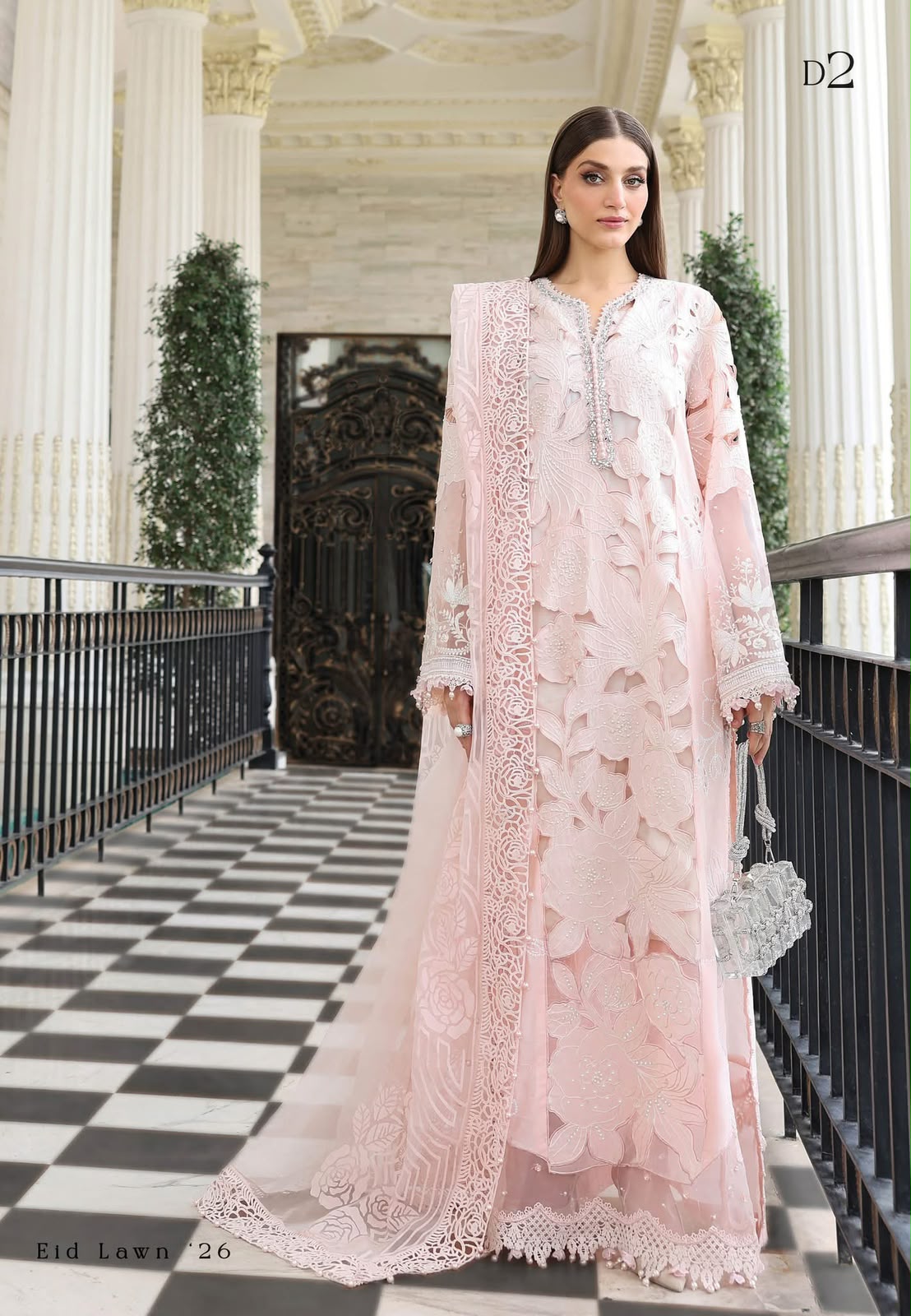 Premium Luxury Lawn 3PC Suit - Intricate Embroidered Masterpiece