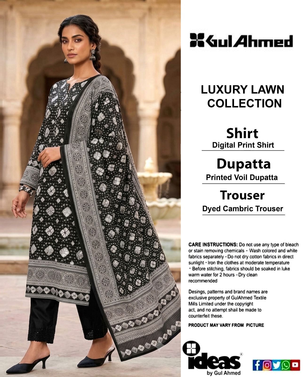 New ARRIVAL'S GulAhmed Digital Printed 3PIECE Lawn Collection