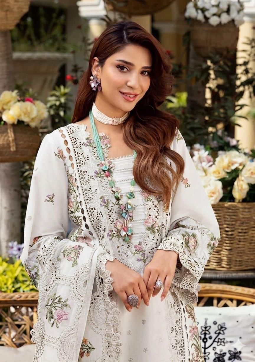 3PIECE Luxury Embroidered Chikenkari Collection