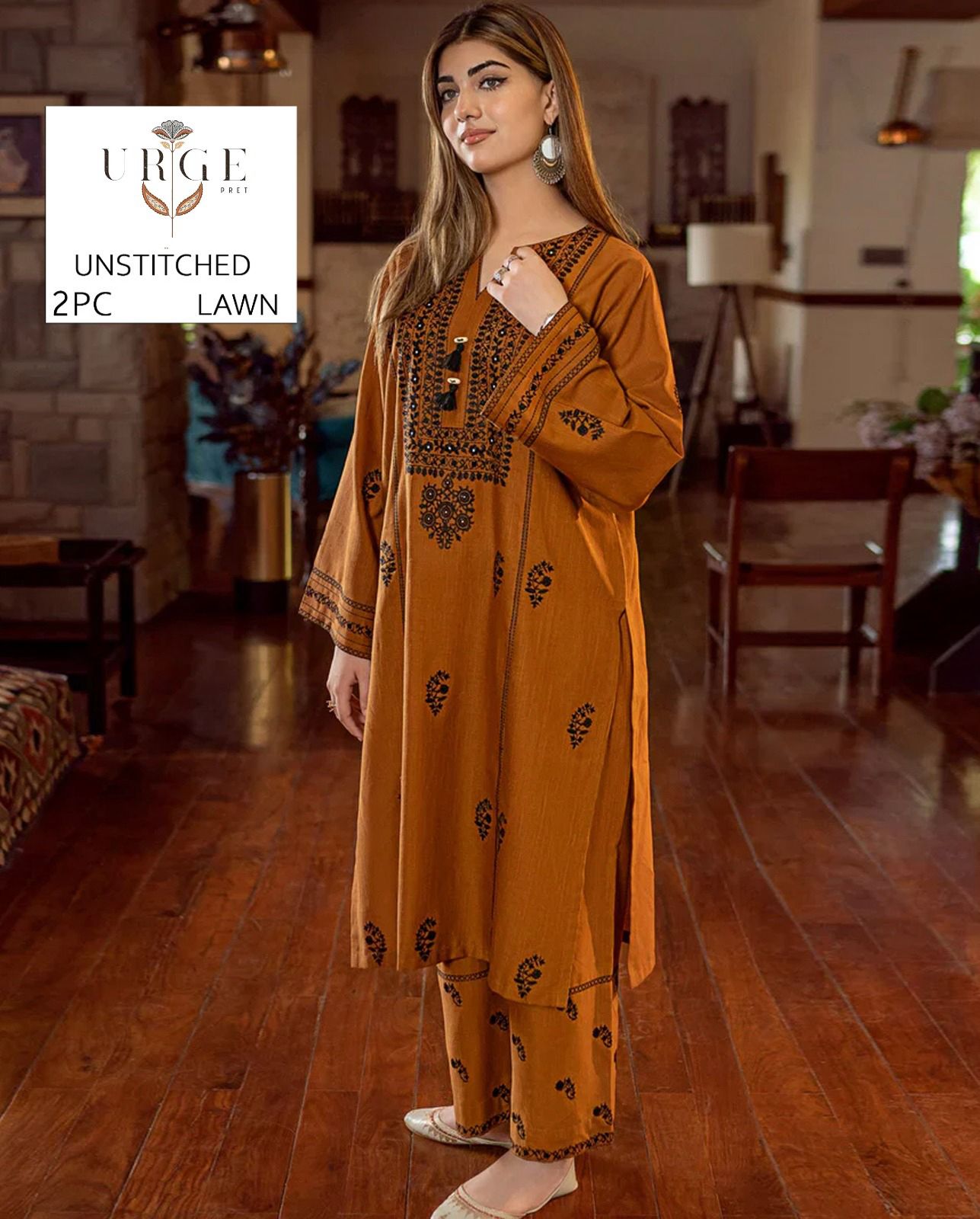 2PC Summer Collection Lawn Suit