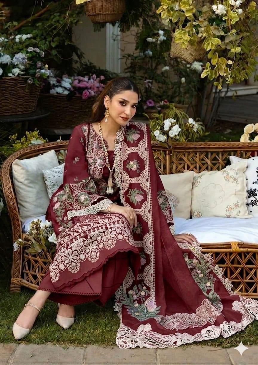 3PIECE Luxury Embroidered Chikenkari Collection