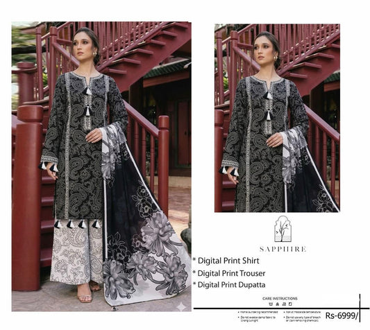 3 Piece Summer Collection Lawn Suit