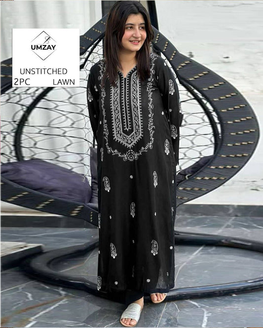 2PC Summer Collection Lawn Suit