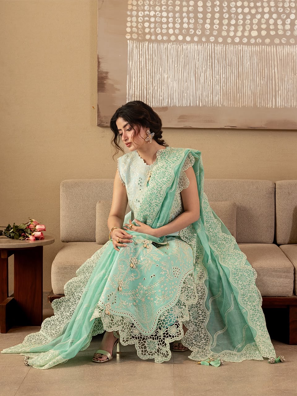 3PIECE Luxury Embroidered Chikenkari Collection