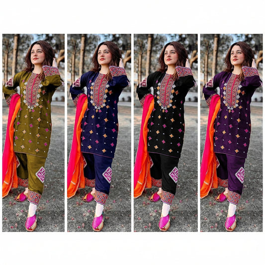 Kayseria Luxury Embroidered 3-Piece Summer Suit - Signature Edit