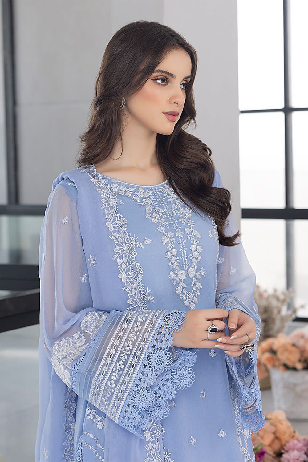 3PIECE Luxury Embroidered Chikenkari Collection