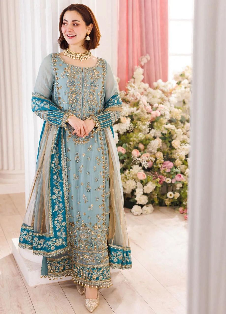 3PIECE Luxury Embroidered Chiffon/NET