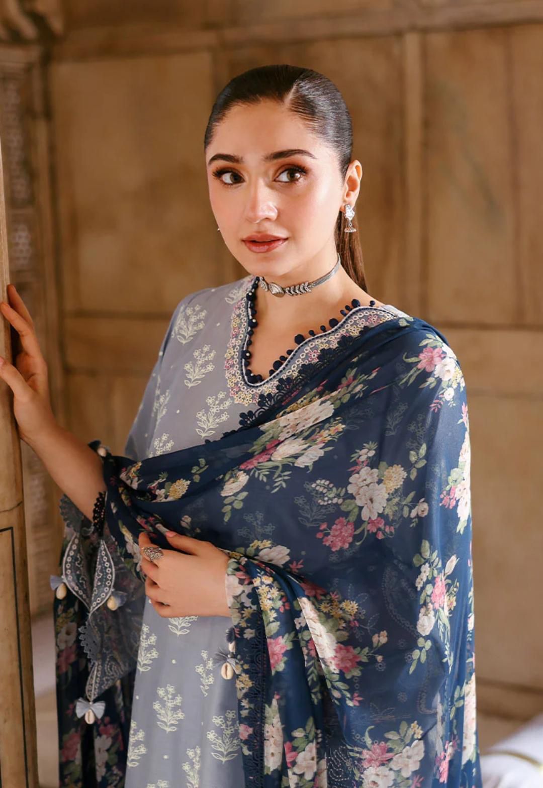 3Piece Embroidered Summer Collection Suit