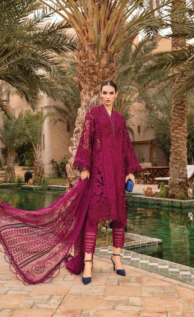 3PIECE Luxury Embroidered Lazer Cut Work Collection