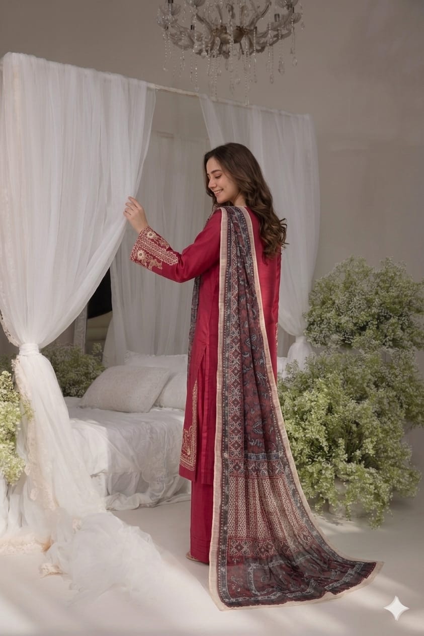 3PIECE Embroidered Summer Collection