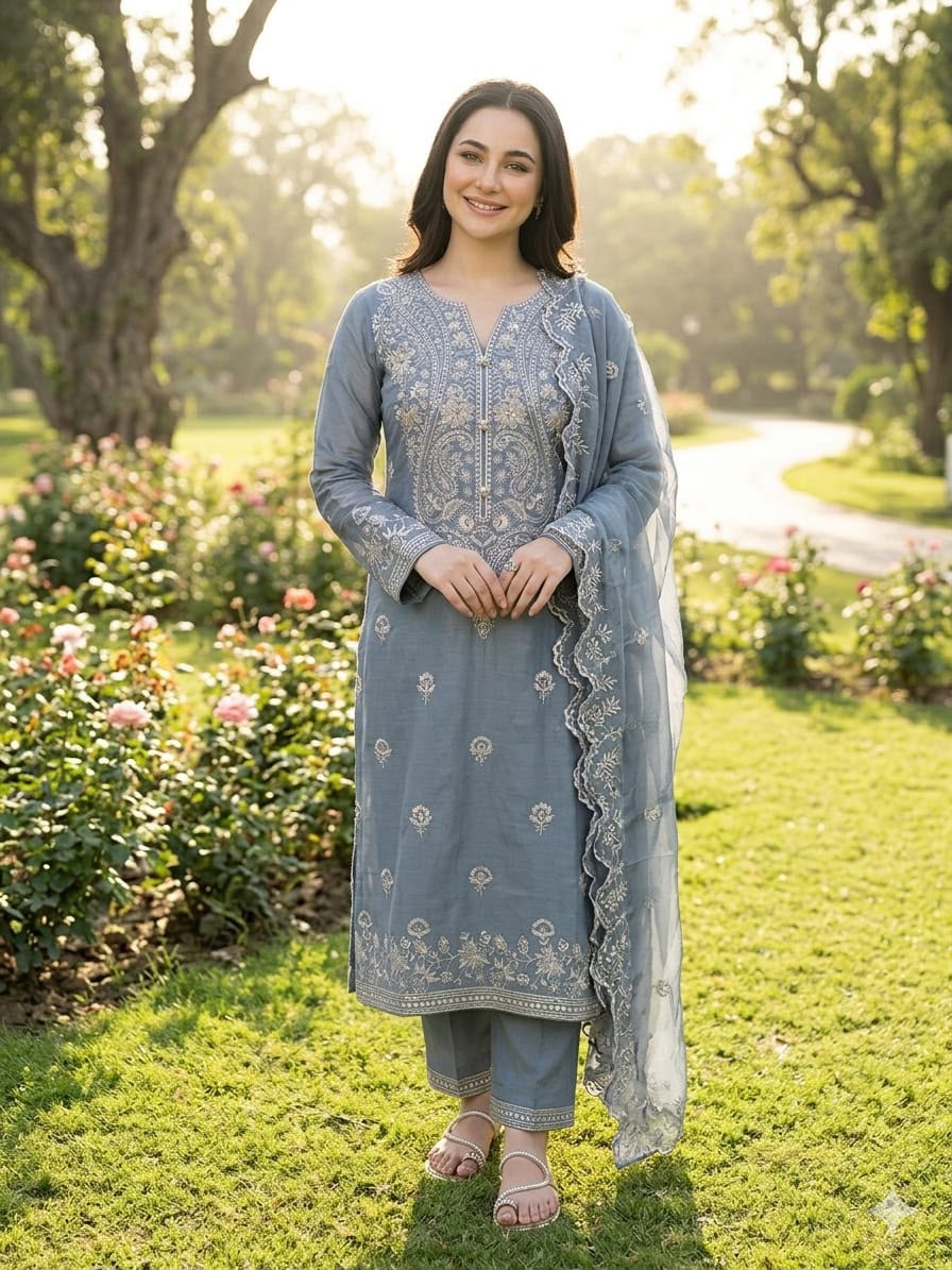 3PIECE Embroidered Summer Collection