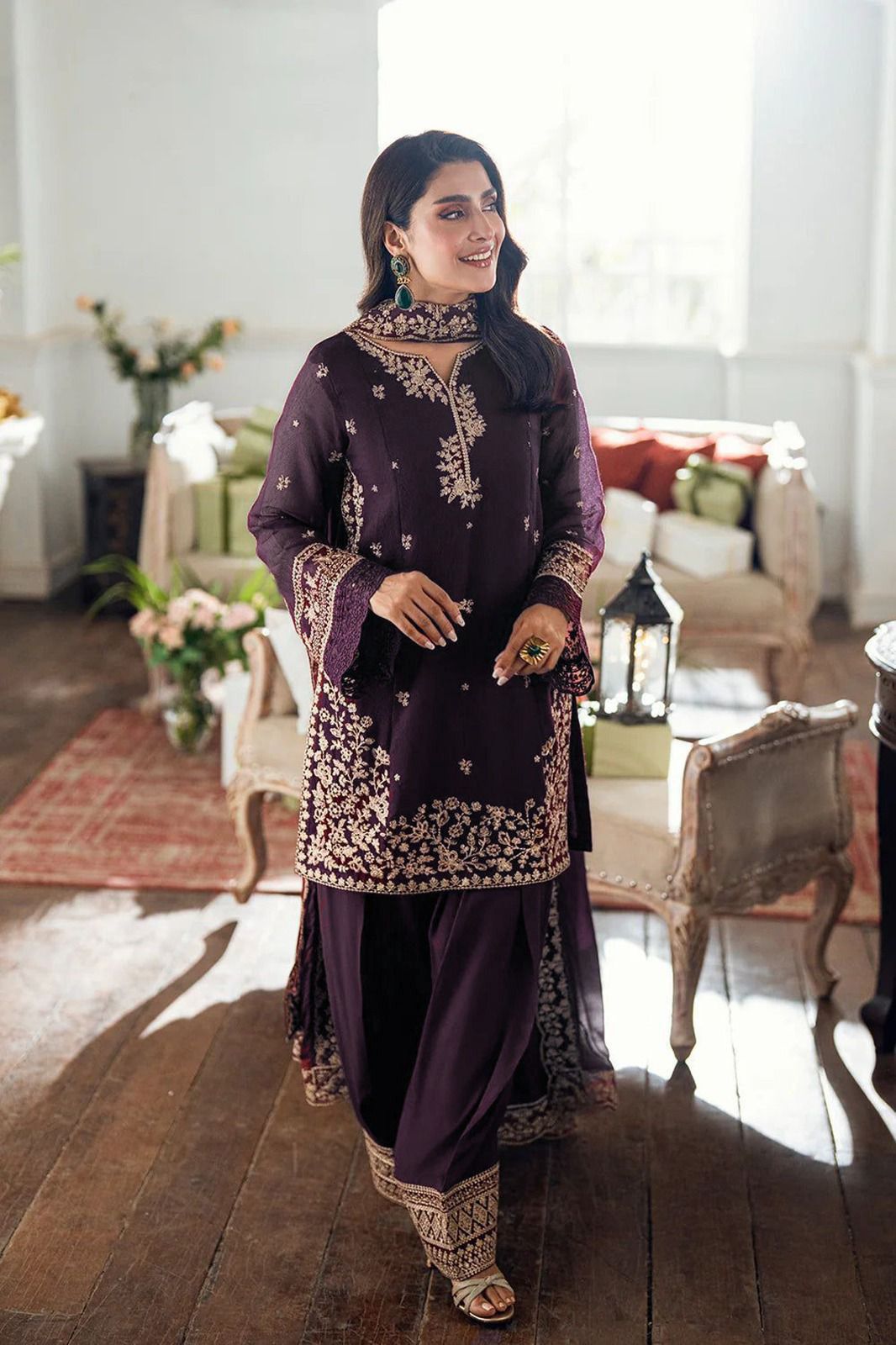 Embroidered Lawn 3Pcs Suit for Women