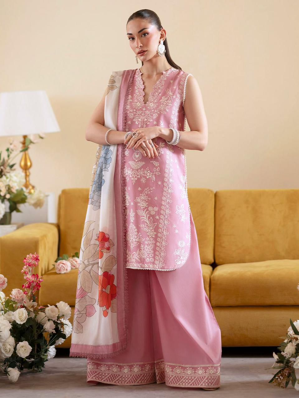 Mahnur Premium Summer Collection - Heavy Embroidered Lawn 3PC Suit