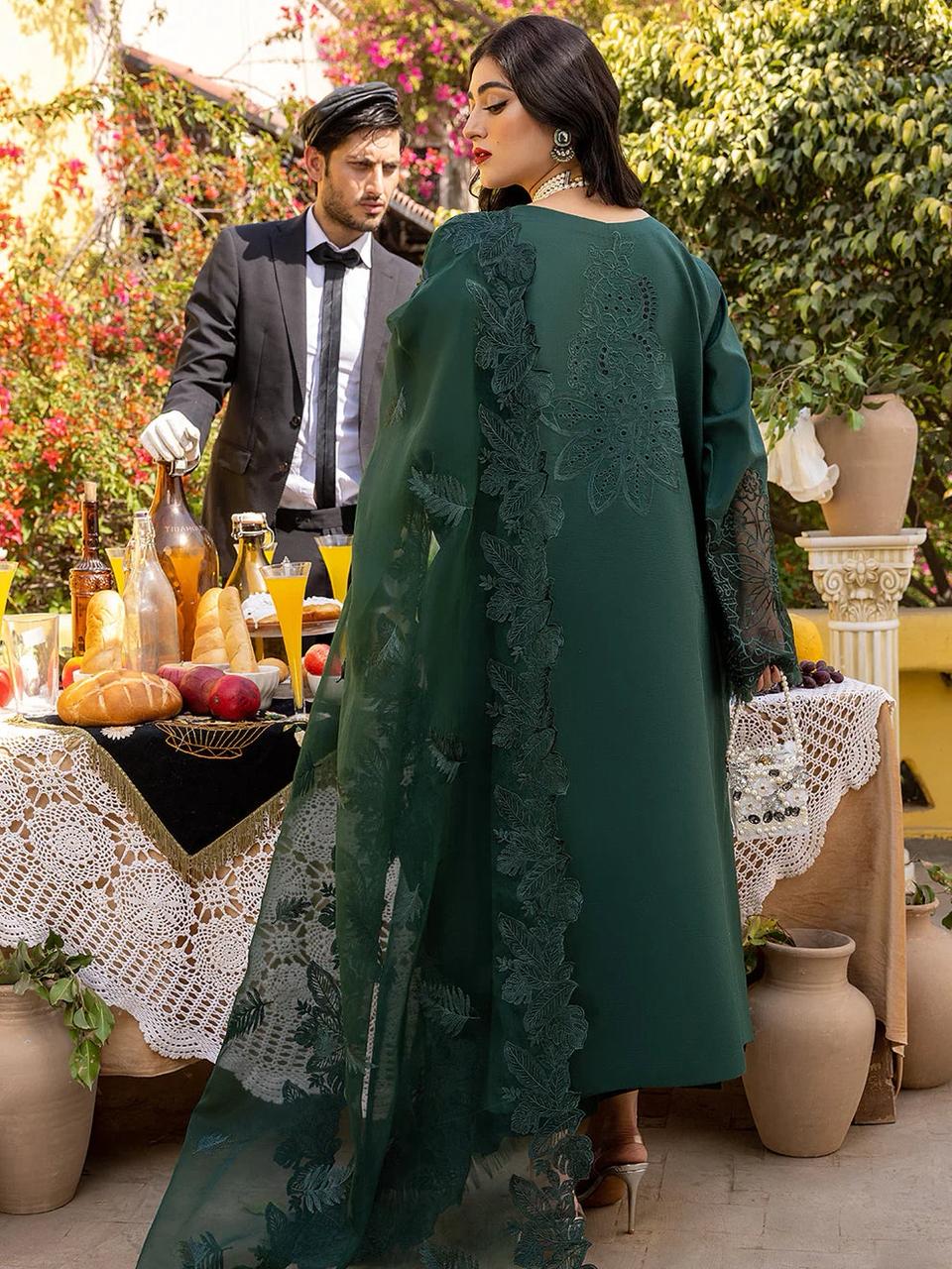 3PIECE Luxury Embroidered Laser Cutwork Exclusive Collection