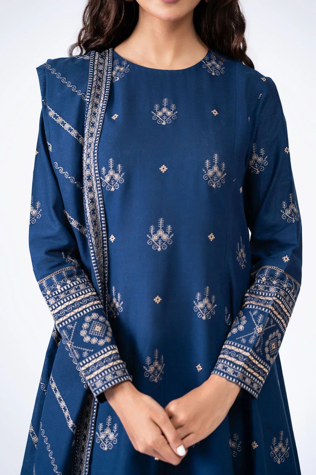 Kayseria Premium Lawn 3PC Suit - Embroidered Daman & Lawn Dupatta Ensemble