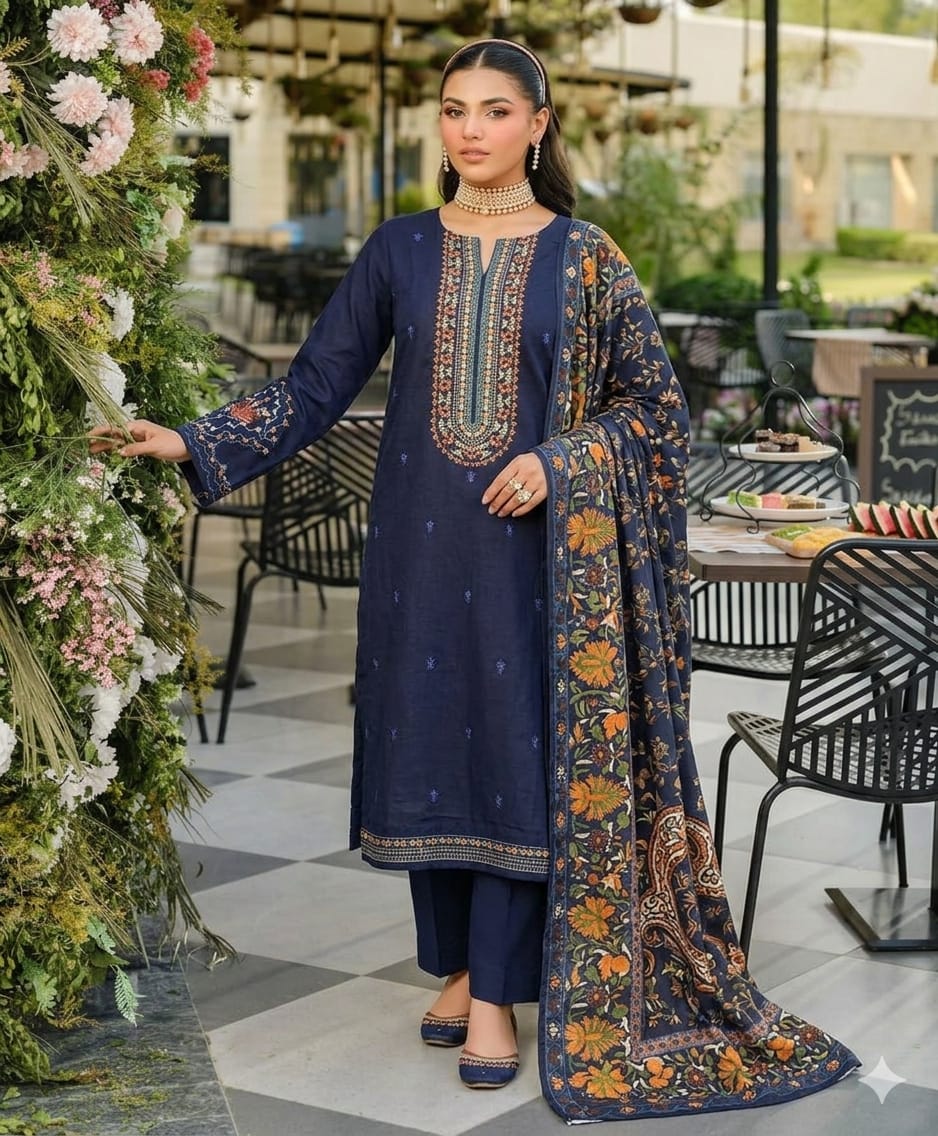 3PIECE Embroidered Summer Collection