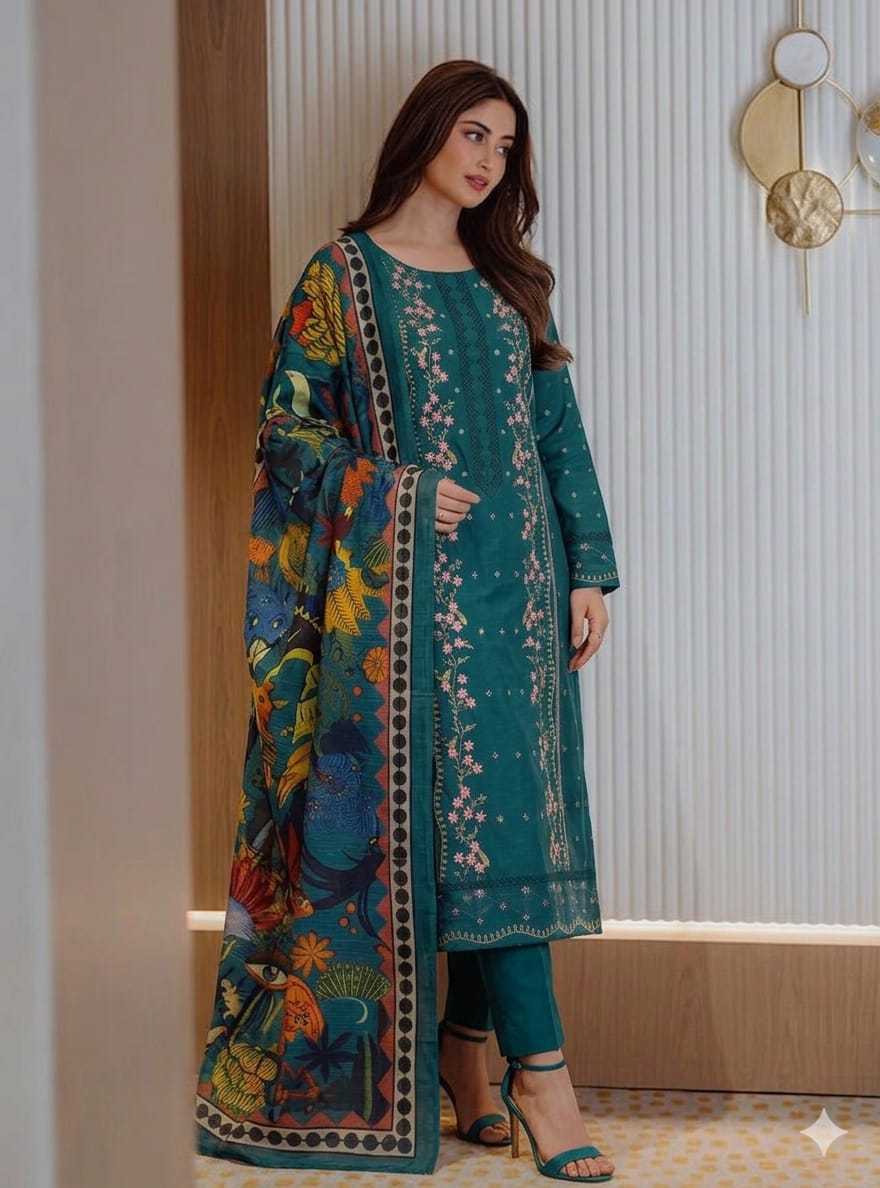 3PIECE Embroidered Summer Collection