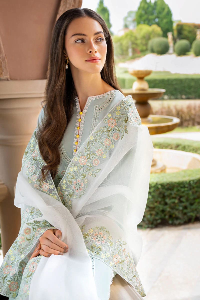 3 Piece Embroidered Summer Collection Suit