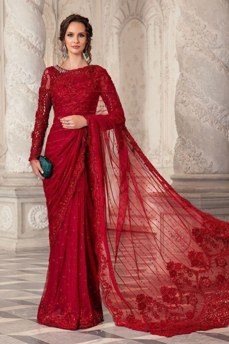 Party wear Net Saree Exclusive Fancy Collection with Heavy Embroidered Cutwork