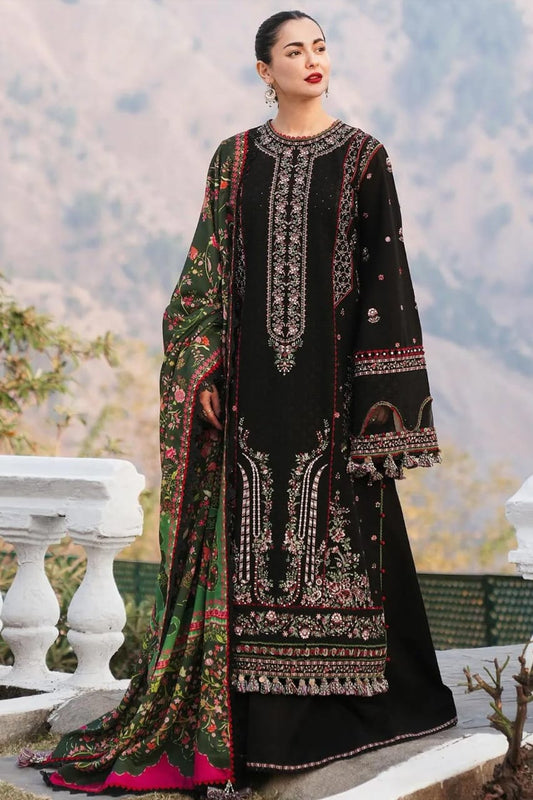 Hussain Rehar Luxury Embroidered 3-Piece Collection – Premium Unstitched Lawn Suit