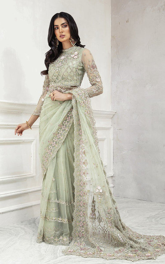 Party wear Net Saree Exclusive Fancy Collection with Heavy Embroidery Sequence and pearls