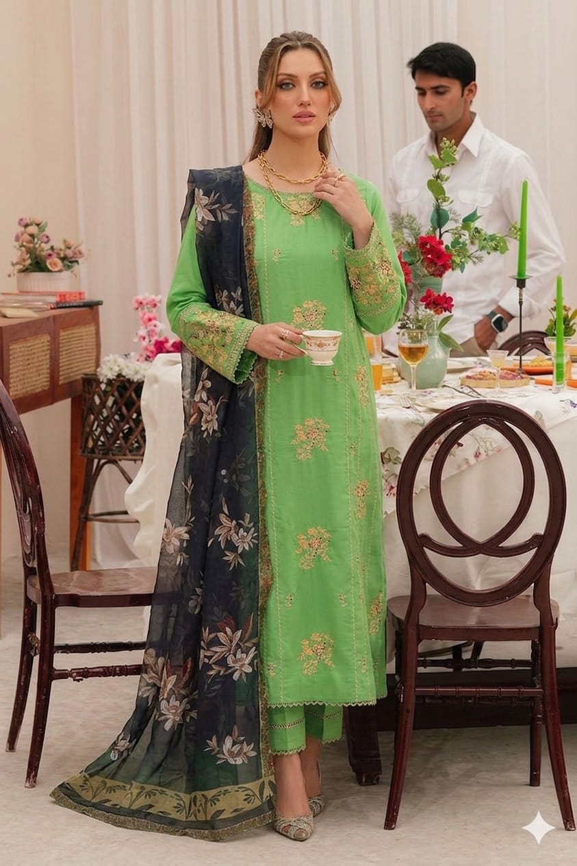 3PIECE Embroidered Summer Collection