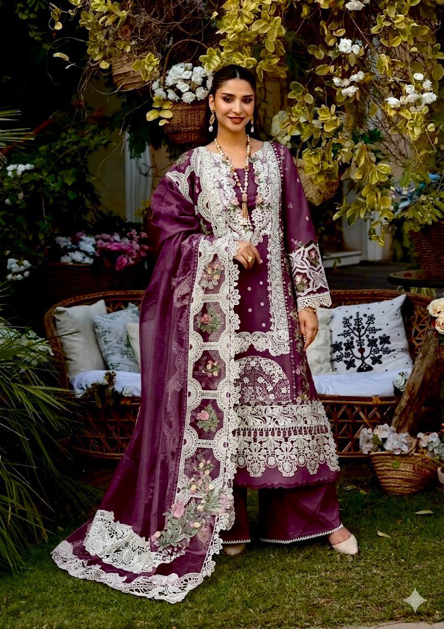 3PIECE Luxury Embroidered Chikenkari Collection