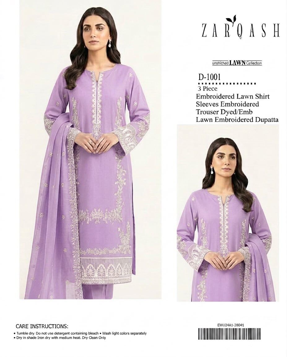3PIECE Embroidered Summer Collection