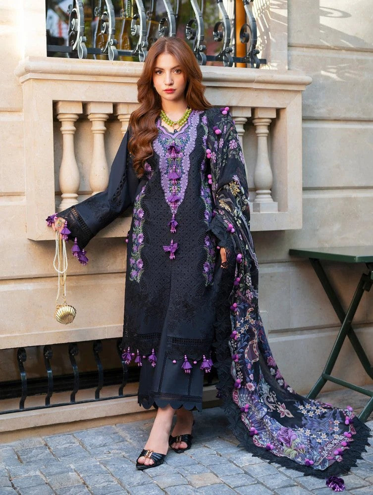 Jade Luxury Black Lawn 3PC Suit - Heavy Embroidered Eid Collection 2026