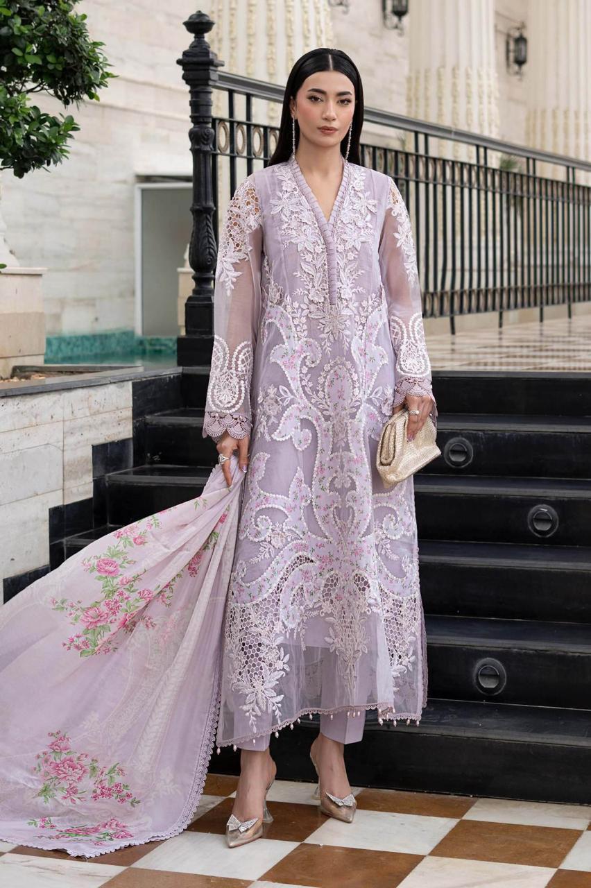 Maria B Inspired Luxury Embroidered Lawn Suit - MBL-ELS-26