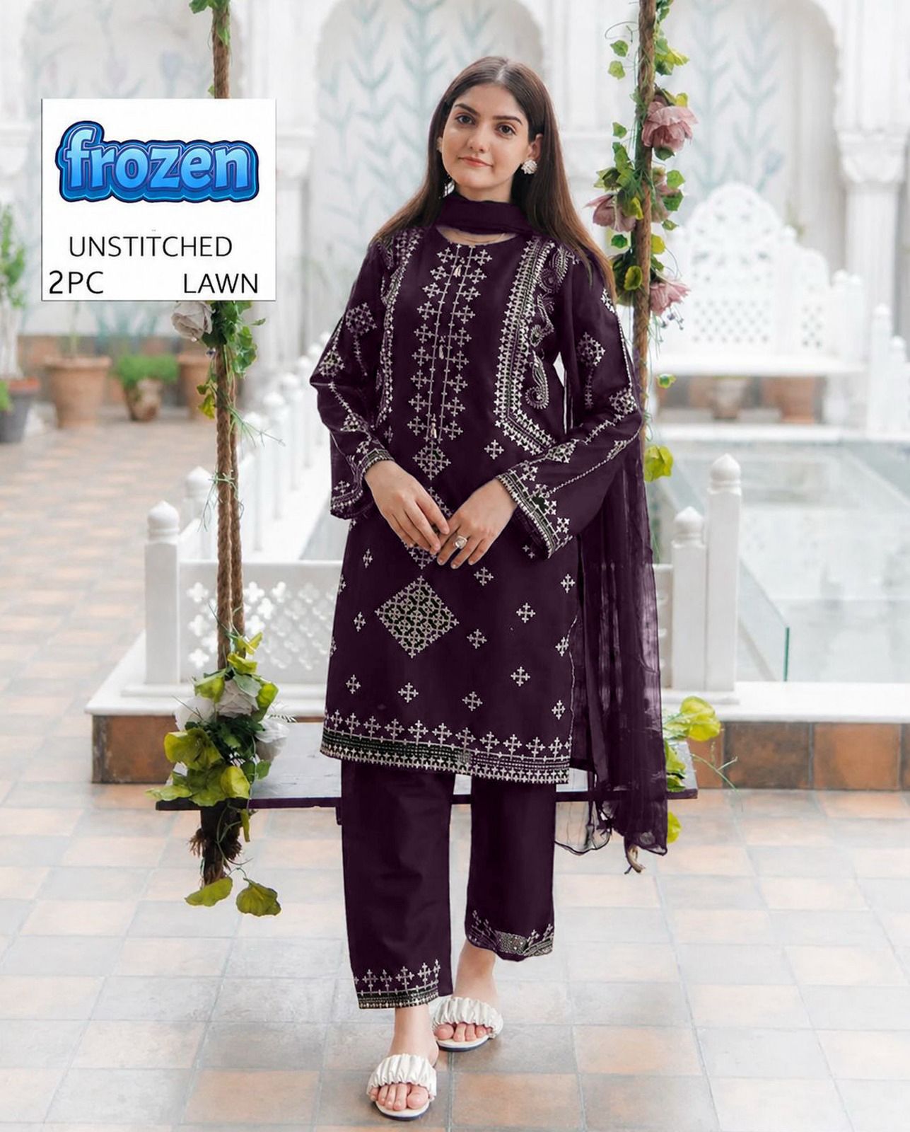2PC Summer Collection Lawn Suit