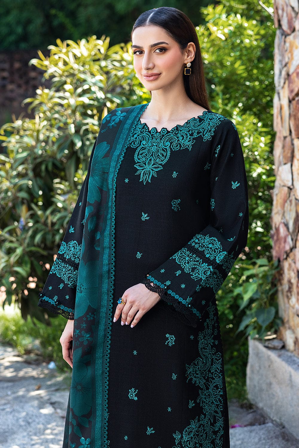 3 Piece Embroidered Summer Suit