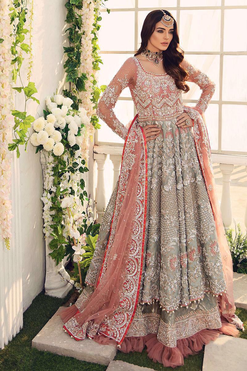 3PIECE Luxury Embroidered Net Maxi With Heavy Embroidered Sequence Dupatta