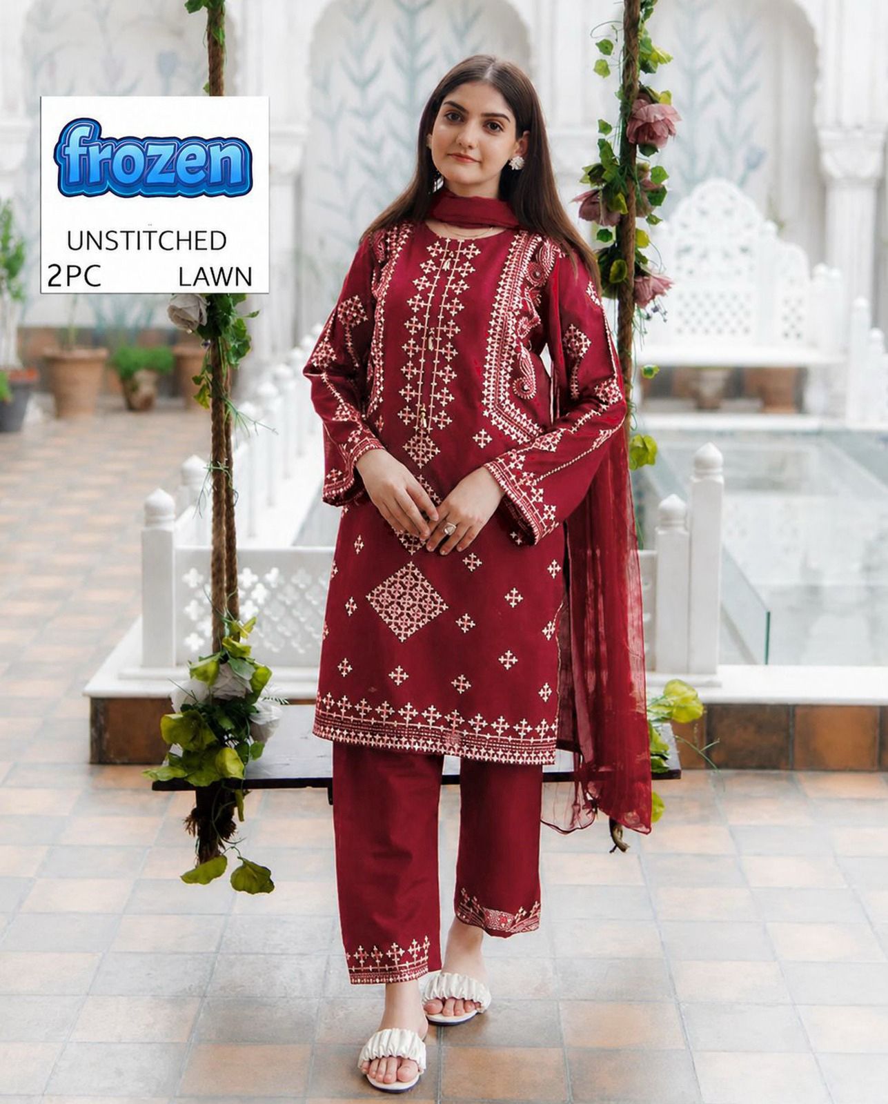 2PC Summer Collection Lawn Suit