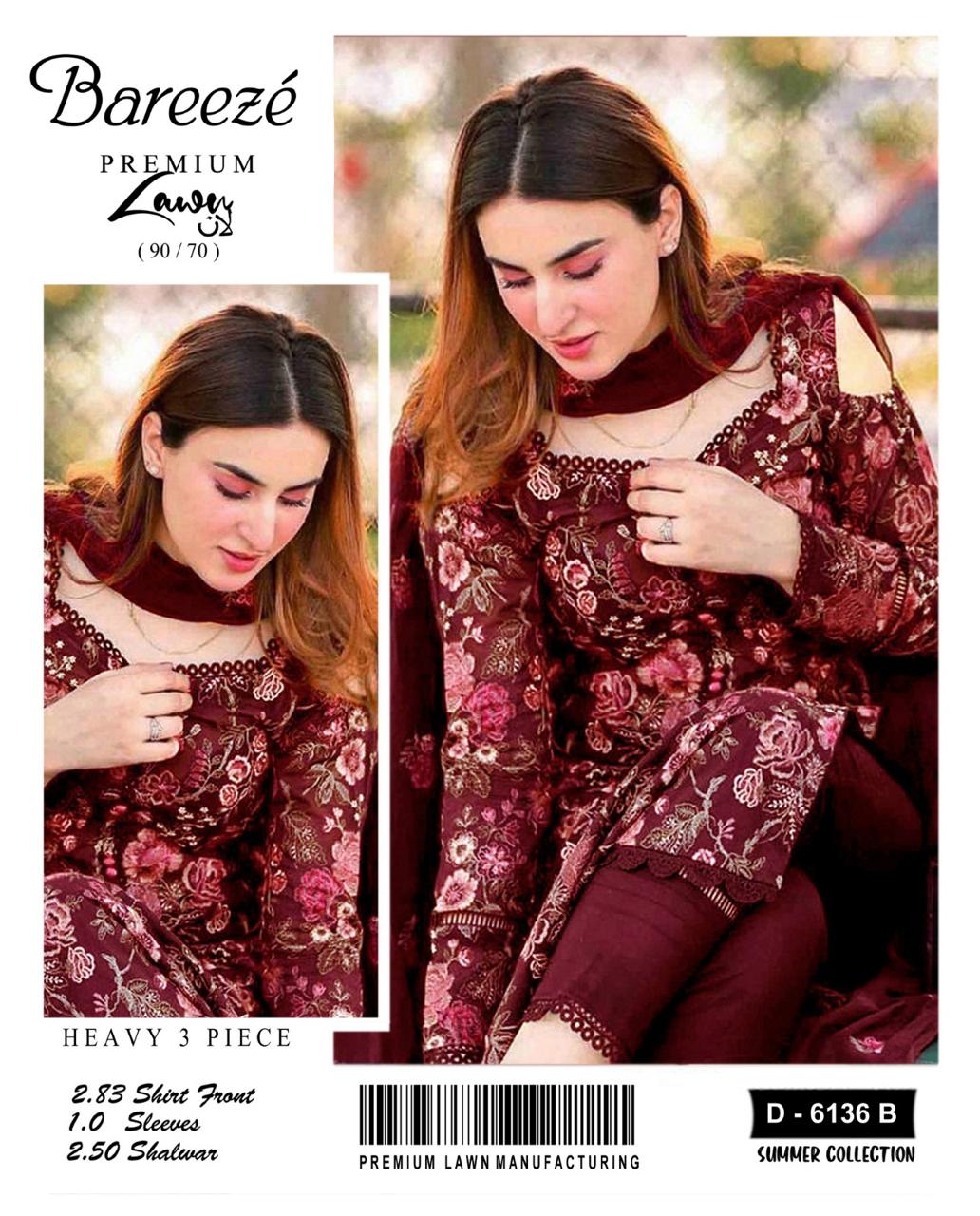 3PIECE Embroidered Summer Suit