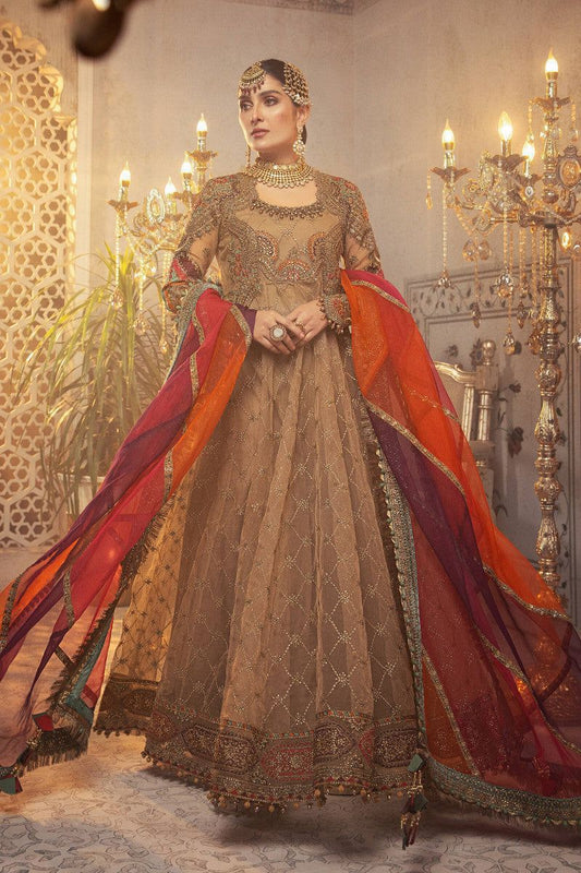 3PIECE Luxury Embroidered Silk With Organza Dupatta