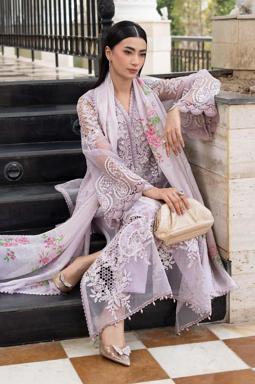 Maria B Inspired Luxury Embroidered Lawn Suit - MBL-ELS-26