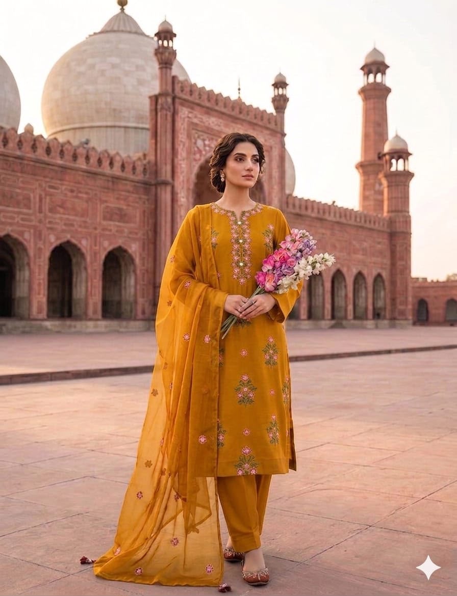 3PIECE Embroidered Sequence Summer Collection