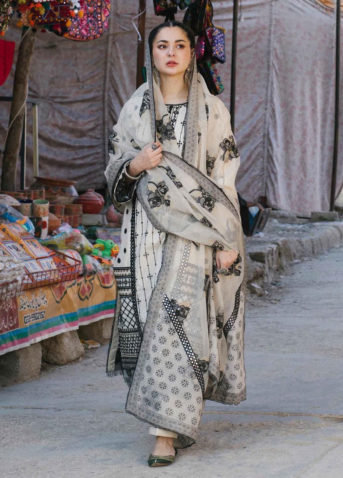 3PIECE QALAMQAR Luxury Embroidered Collection
