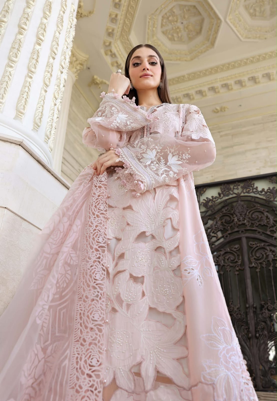 Premium Luxury Lawn 3PC Suit - Intricate Embroidered Masterpiece