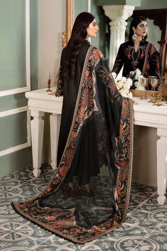Maria B Inspired Premium Sateen Lawn Embroidered Suit