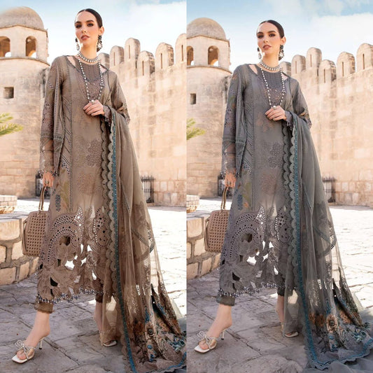 MARIA B. Luxury Lawn | Exclusive 3-Piece Embroidered Festive Suit 2026