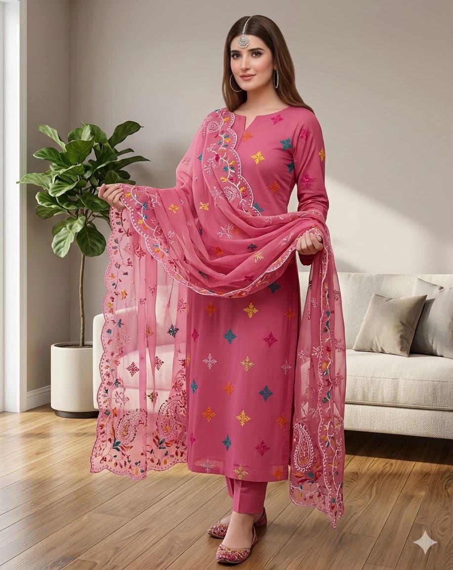 3PIECE Embroidered Summer Collection